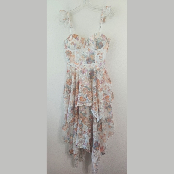 prem the label amina midi dress Prem The Label Amina Midi Dress Multi Floral Size 6